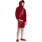 mastermind WORLD Red Faded Logo Hoodie