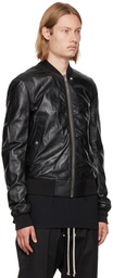 Rick Owens Black Lambskin Leather Jacket