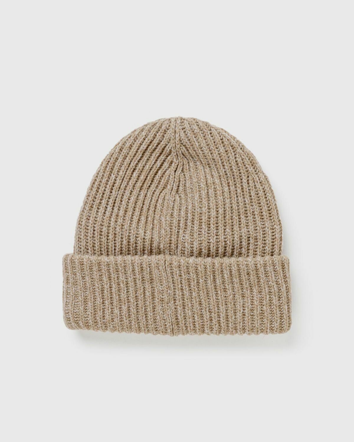 Ganni Structured Rib Beanie Brown Beanies GANNI