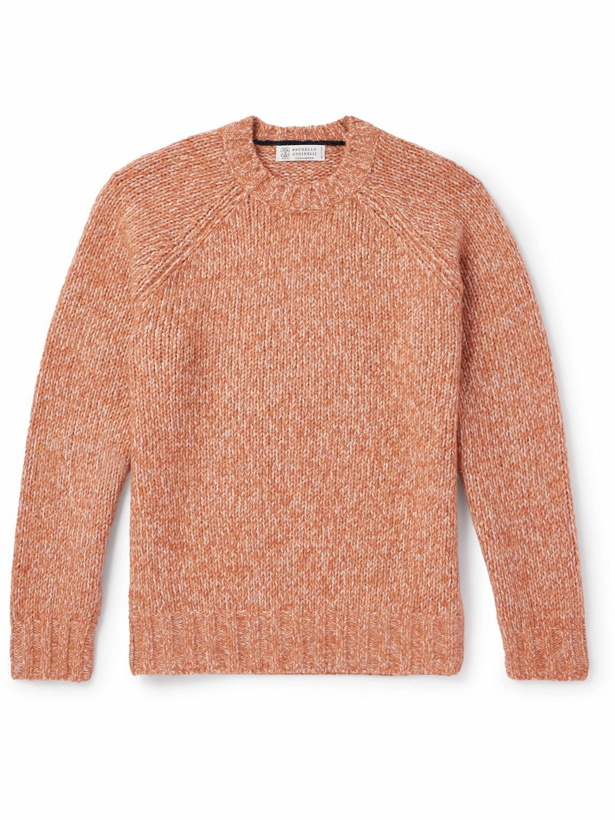 Photo: Brunello Cucinelli - Knitted Sweater - Orange