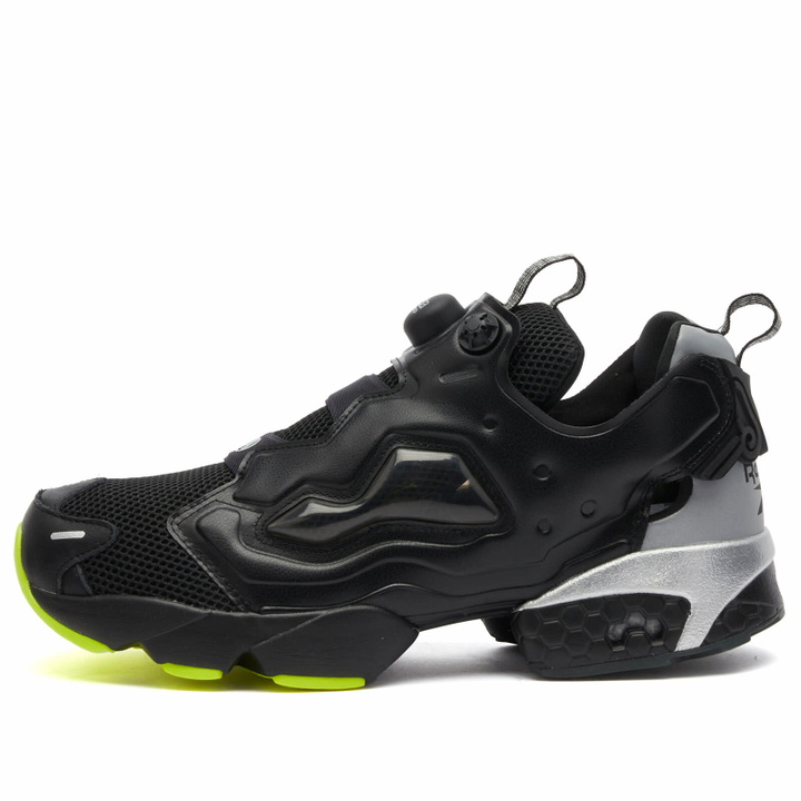 Photo: Reebok x ARIES Instapump Fury 94 Sneakers in Black/Grey/Lime