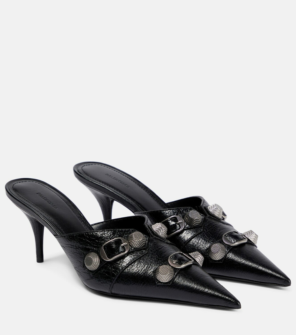 Balenciaga - Cagole leather mules Balenciaga