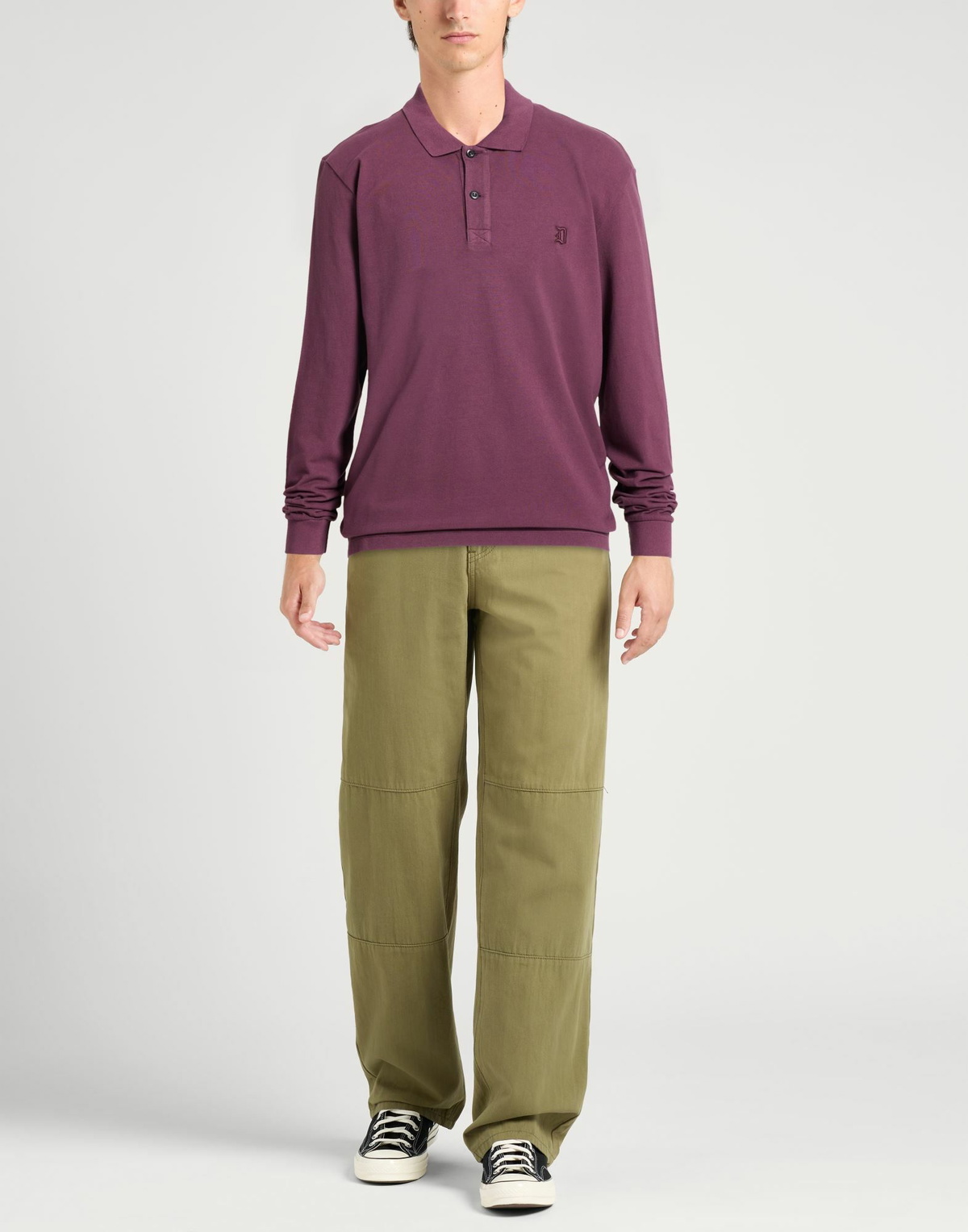 Dondup Mens Polo shirt in Plum