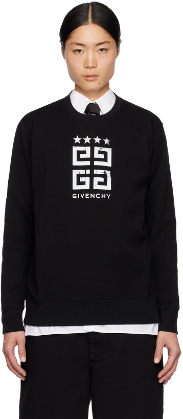Photo: Givenchy Black 4G Stars Sweatshirt