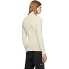 Rick Owens Off-White Tower Ribbed Lupetto Sweater