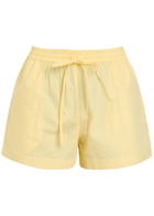 Matteau Cotton-poplin Shorts Yellow