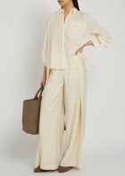 Emporio Armani Crinkled Woven Shirt Cream