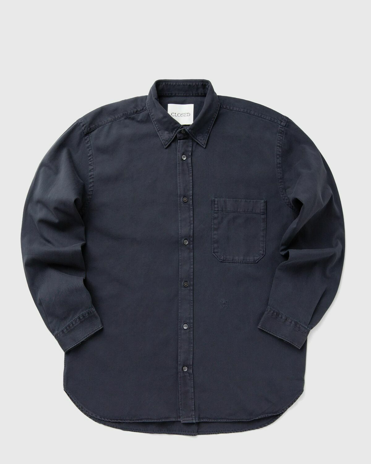 CLOSED FORMAL ARMY SHIRT Blue Mens Longsleefe