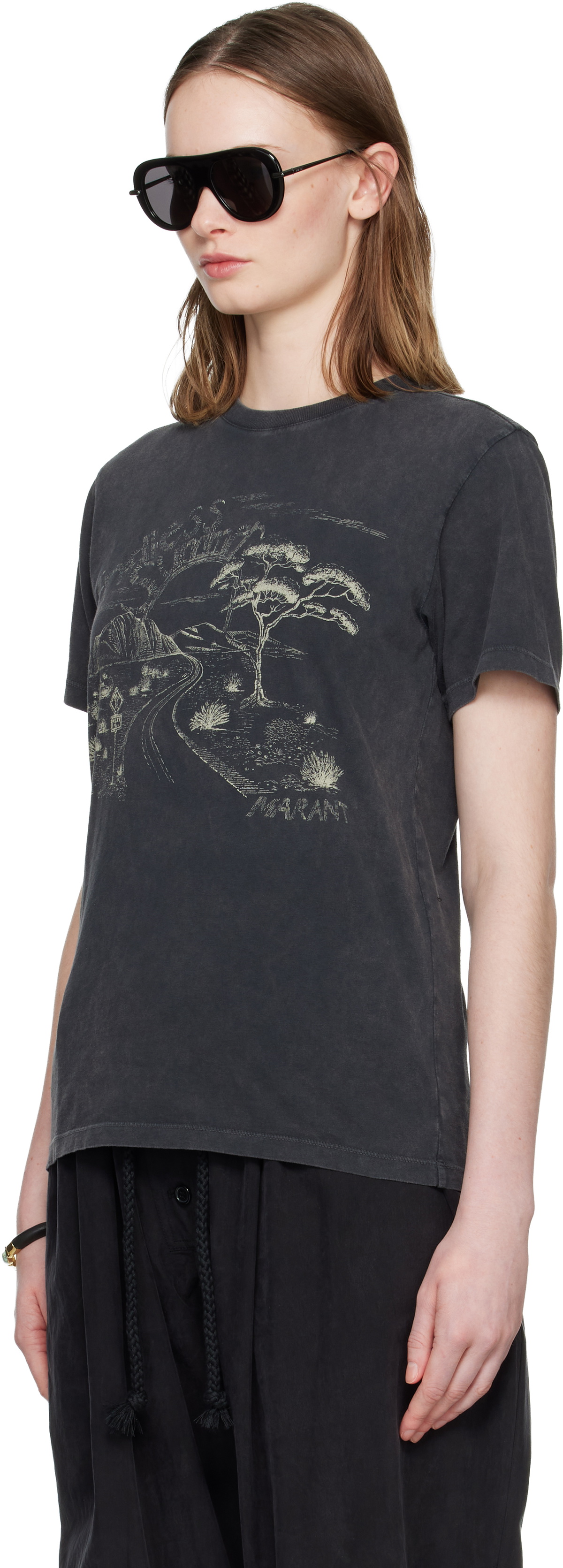 Isabel Marant Black Zewel T-shirt