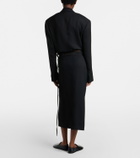 Calvin Klein Collection Hallie striped midi skirt