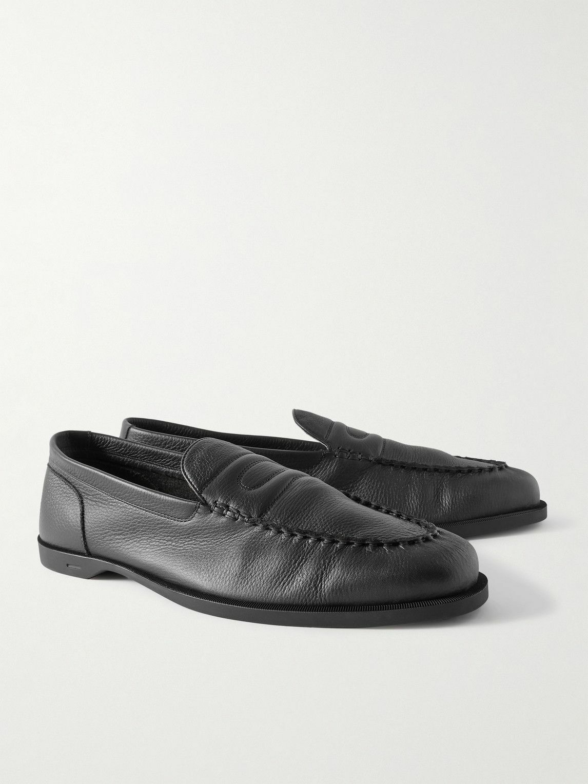 John Lobb - Pace Full-Grain Leather Loafers - Black John Lobb display picture 2