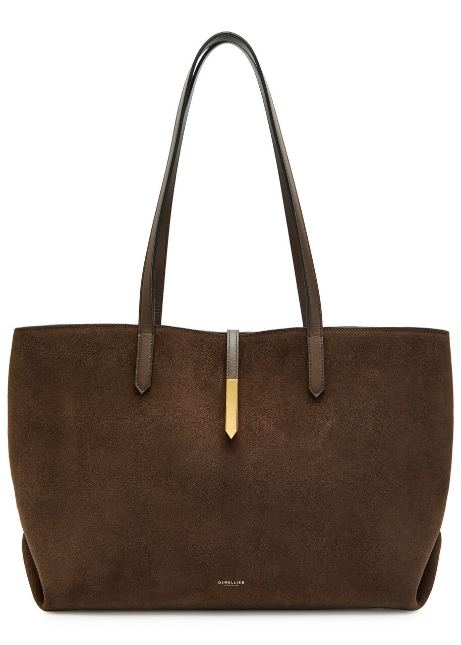 Demellier The Tokyo Suede Tote - Dark Brown - One Size