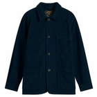 Portuguese Flannel Men's Labura Corduroy Chore Jacket in Navy