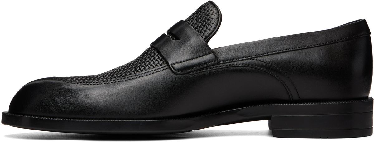 BOSS Black Leather Loafers
