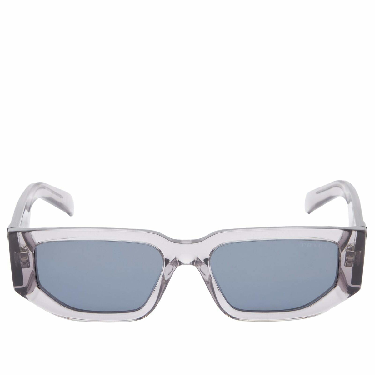 Prada Eyewear Men's 09ZS Sunglasses in Transparent Asphalt