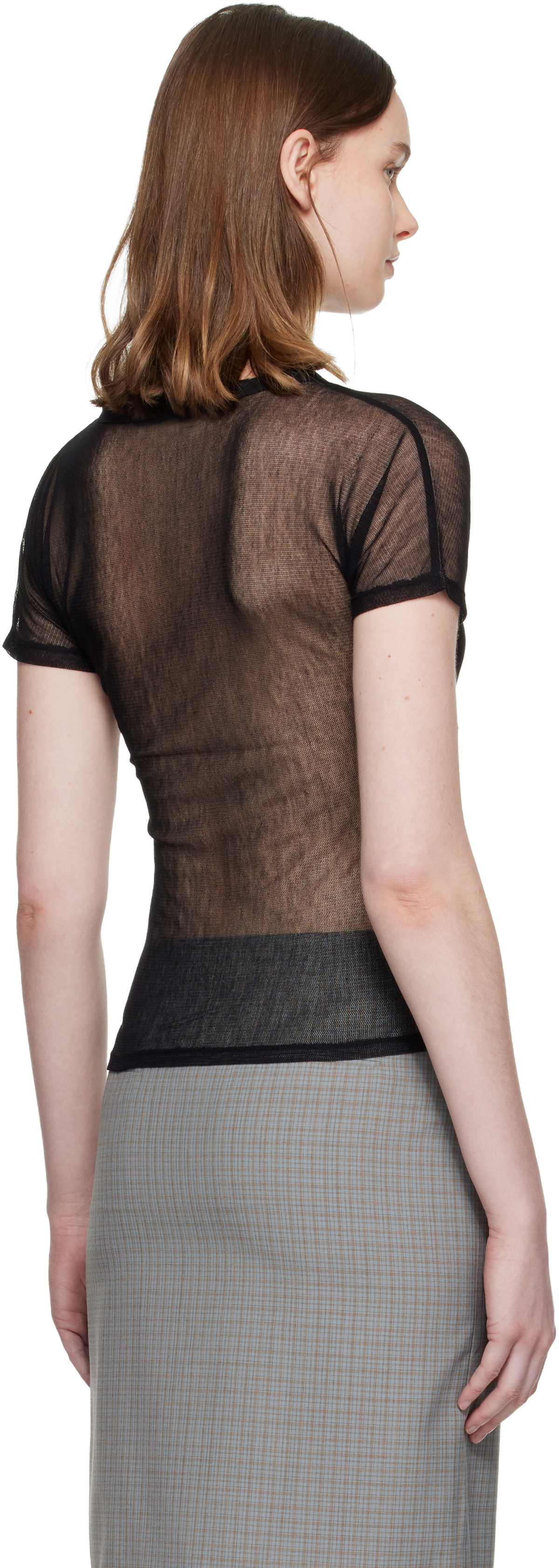 Paloma Wool Black Olimpia Mesh T-shirt