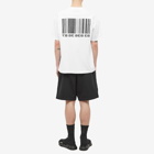 VTMNTS Men's Big Barcode T-Shirt in White