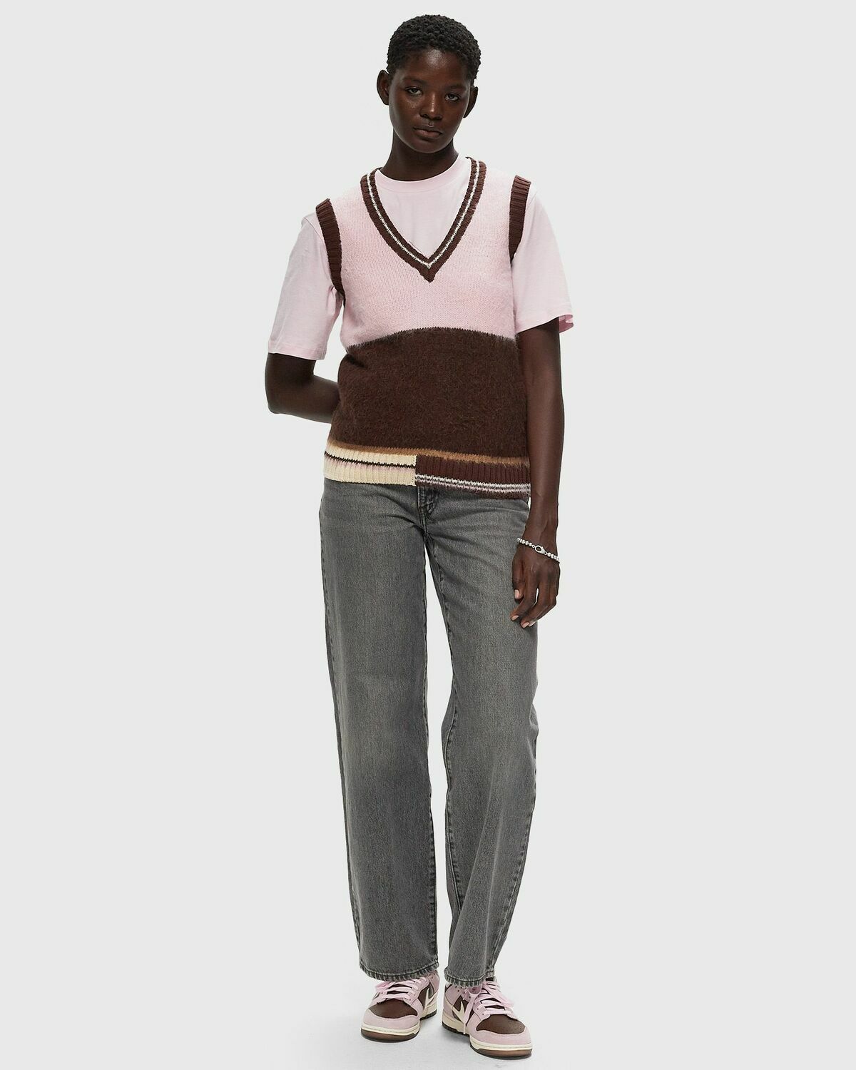 Stine Goya V Neckline Vest Multi Vests