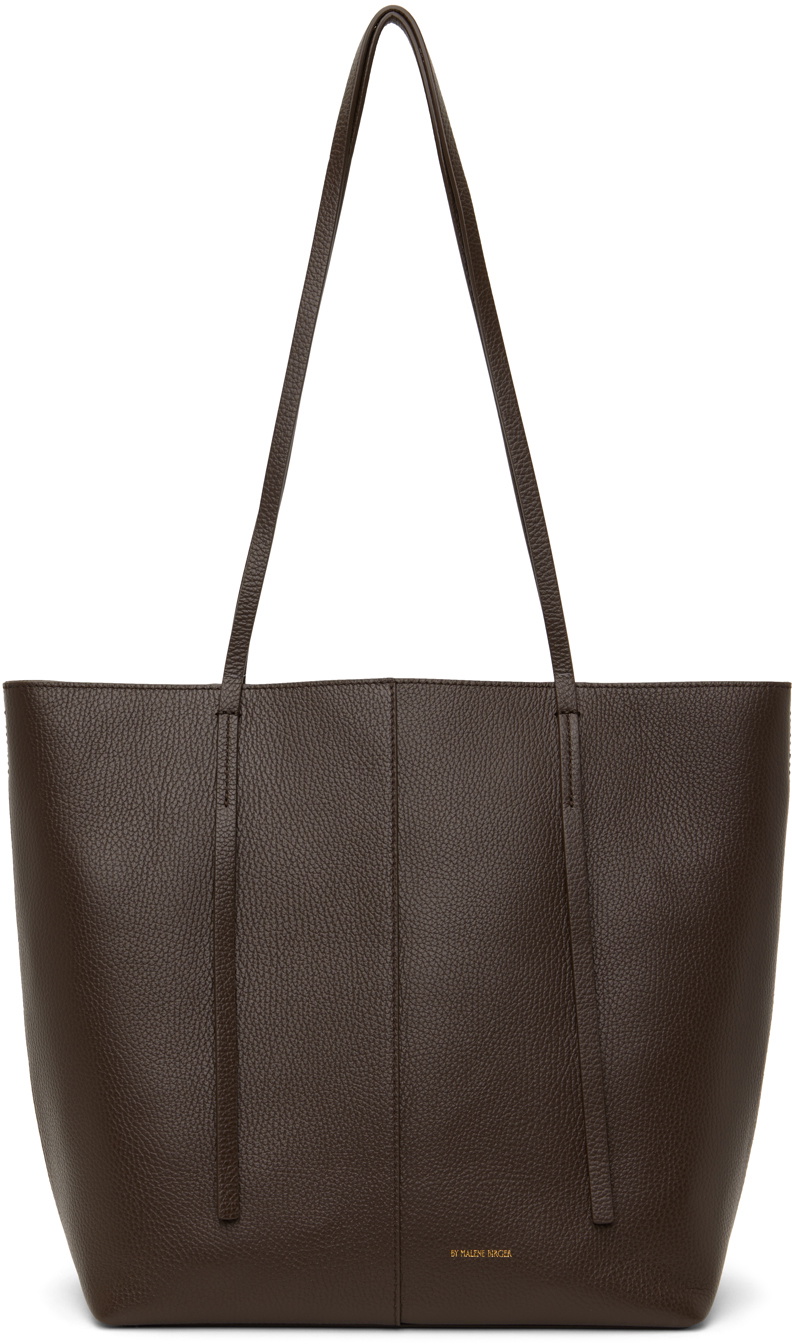 by Malene Birger Brown Abilso Leather Tote by Malene Birger