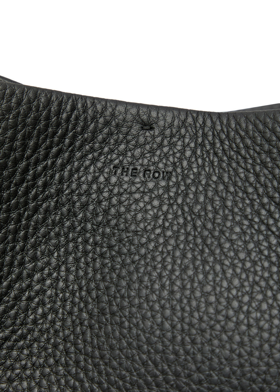 The Row Park Three Grained Leather Tote - Black - One Size