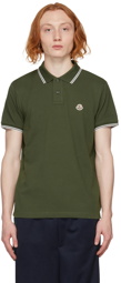 Moncler Green Classic Logo Polo