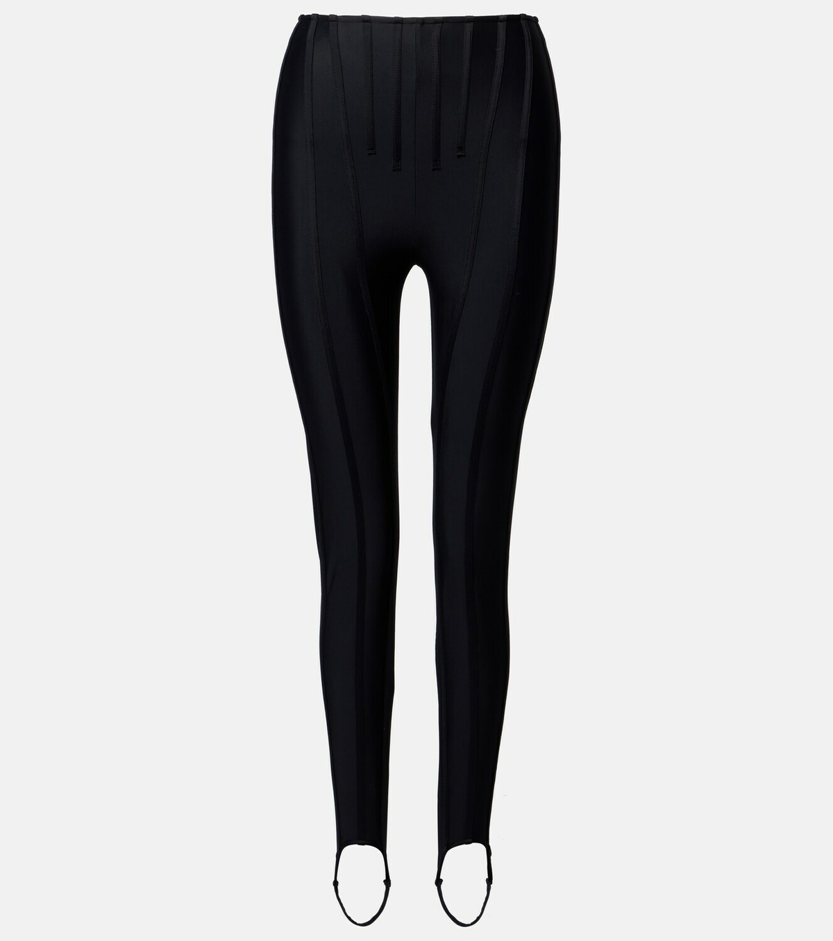 Mugler Paneled stirrup leggings
