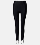 Mugler Paneled stirrup leggings