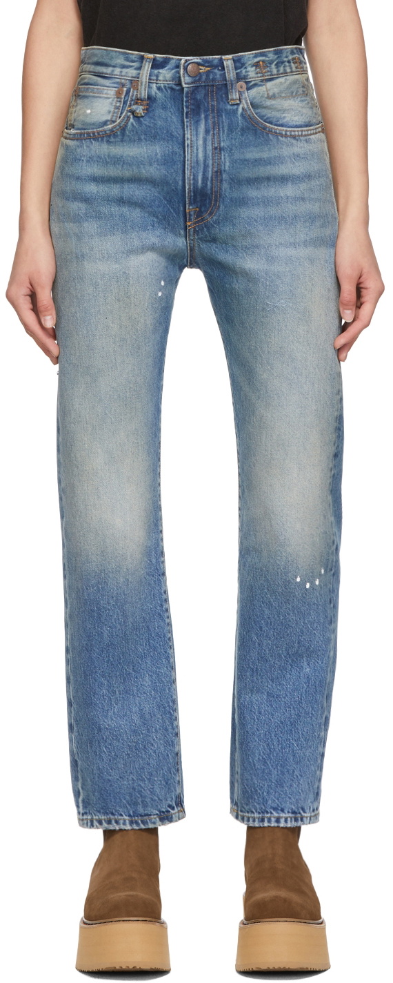 R13 Blue Courtney Slim Jeans R13