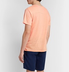 Onia - Chad Linen-Blend Jersey T-Shirt - Orange