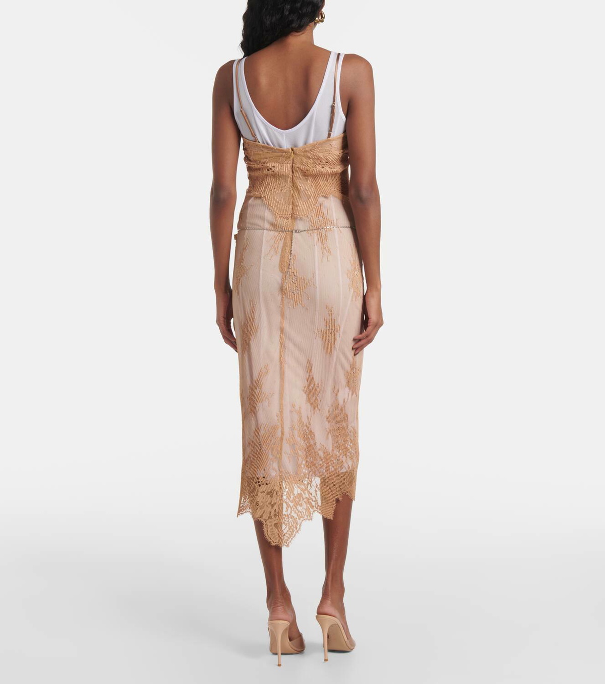 Jacques Wei Sheer slip dress