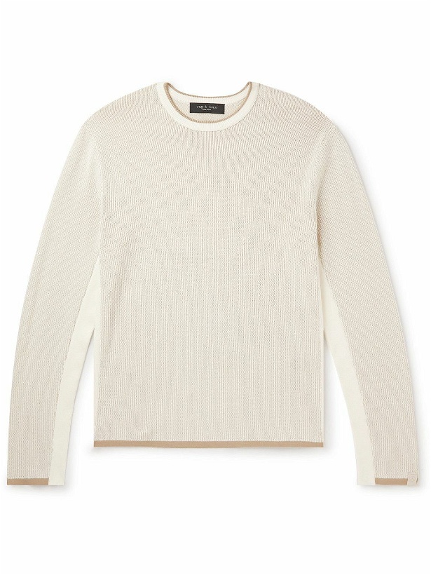 Photo: Rag & Bone - Cotton-Blend Sweater - Neutrals