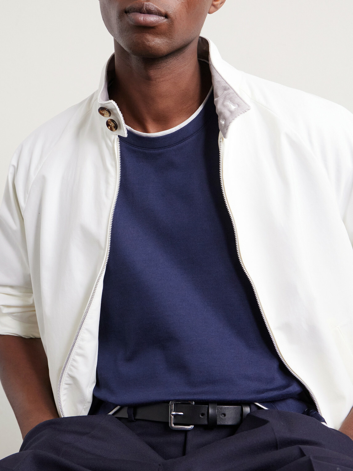 Eleventy - Giza Cotton-Jersey T-Shirt - Blue