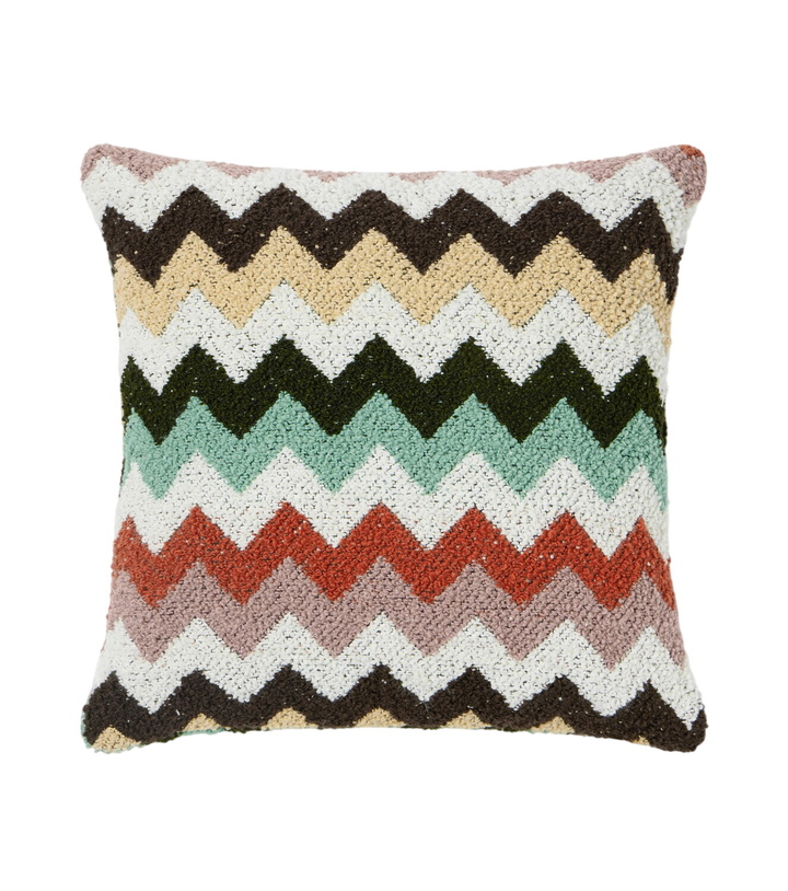 Photo: Missoni Riccio Zigzag cotton bouclé cushion