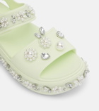 Simone Rocha x Crocs embellished platform sandals