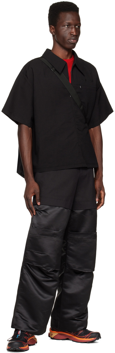 SPENCER BADU Black Zip Pocket Shirt