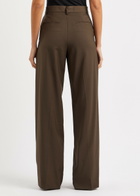 Matteau Wide-leg Wool-blend Trousers Brown