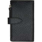 Maison Margiela Black Four Stitches Zip Card Holder