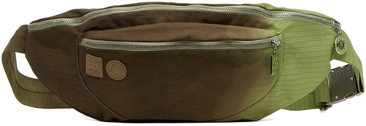 Photo: Charlie Constantinou SSENSE Exclusive Brown & Green 66°North Edition Belt Bag