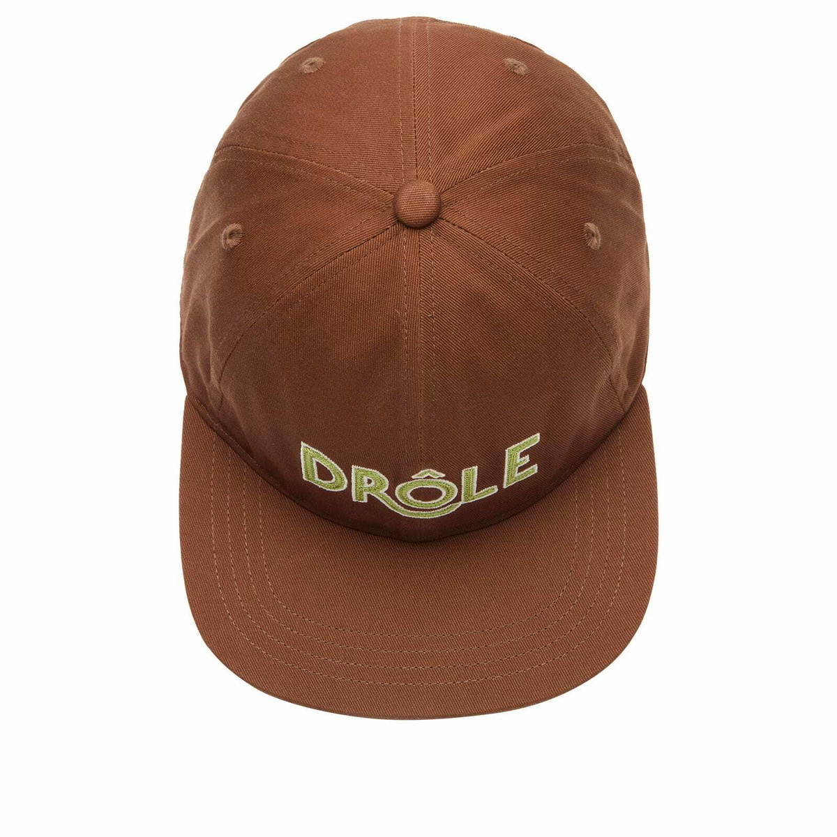 Drôle de Monsieur Men's Drole Logo Cap in Chocolate 