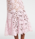 Self-Portrait Belted lace shirt dress