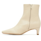 Staud Off-White Wally Ankle Boots