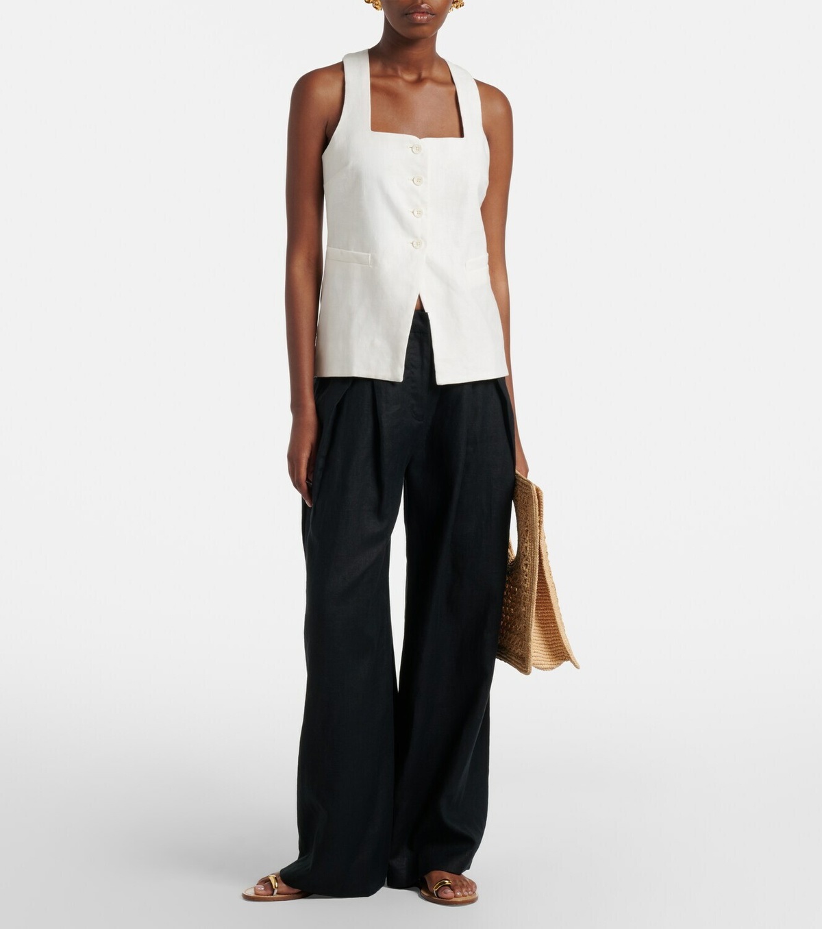 Faithfull Jackie linen vest