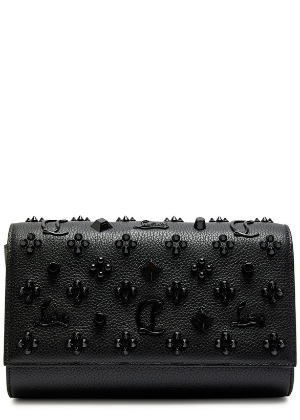 Photo: Christian Louboutin Paloma Embellished Leather Clutch - Black - One Size