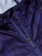 Castore - Logo-Print Striped Shell Hooded Jacket - Blue