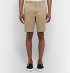 Beams Plus - Slim-Fit Cotton-Blend Twill Shorts - Men - Beige