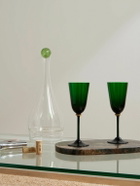 La DoubleJ - Rainbow Set of Two Murano Glass Wine Glasses