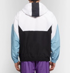adidas Consortium - Have a Good Time Logo-Embroidered Colour-Block Nylon Hooded Jacket - Men - Blue