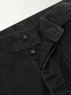 FULLCOUNT - USN Seamen’s Straight-Leg Herringbone Trousers - Black