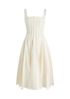16 Arlington Amalia Stretch-cotton Midi Dress White