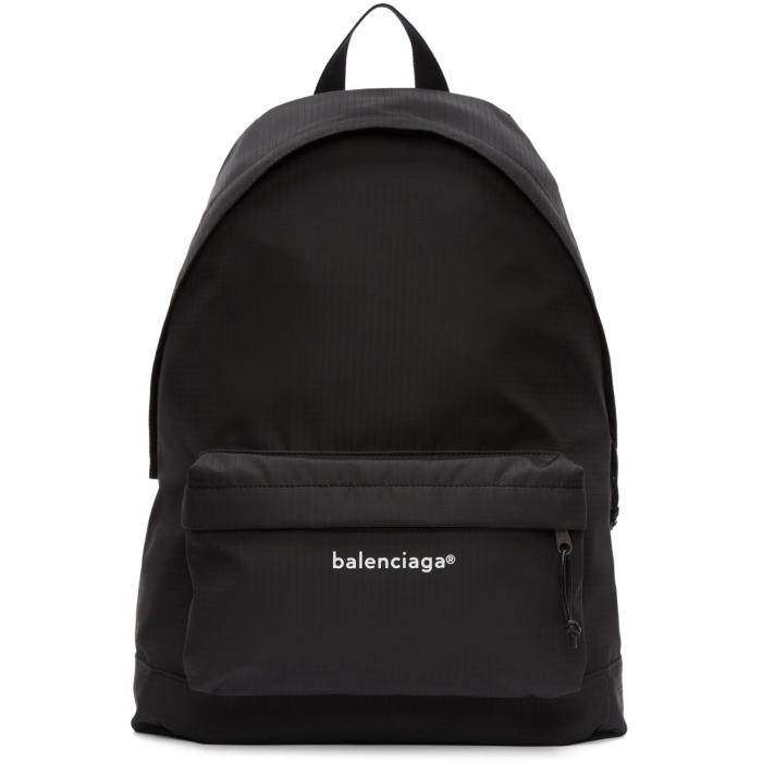 Photo: Balenciaga Black Explorer Backpack 